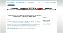 Desktop Screenshot of germancarserviceolympia.com